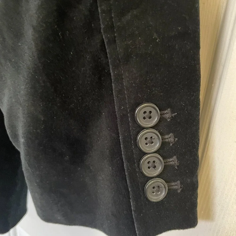 Mossimo Slim Fit M/M Mens Black Velvet Blazer Suit Jacket NWT
